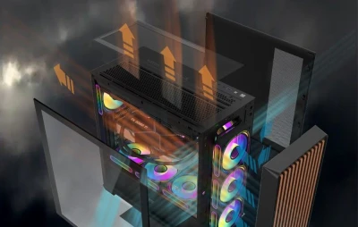 Darkflash DS900WD ATX černá počítačová skříň