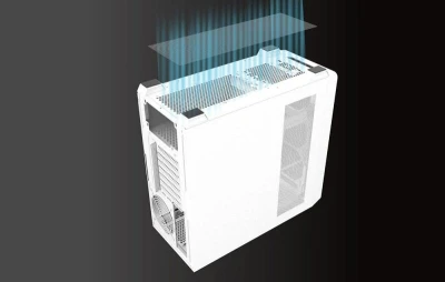 darkFlash DS900WD bílá počítačová skříň