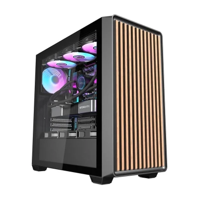 Darkflash Počítačová skříň DS900WD (černá) + 4 ventilátory Darkflash Počítačová skříň DS900WD (černá) + 4 ventilátory