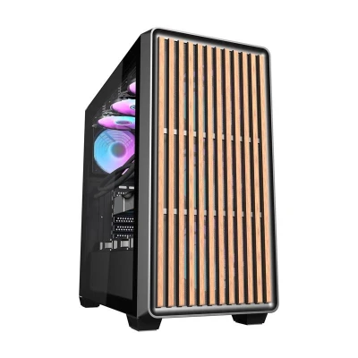 Darkflash Počítačová skrinka DS900WD (čierna) + 4 ventilátory