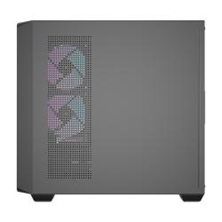 Darkflash Počítačová skříň DS900WD (černá) + 4 ventilátory