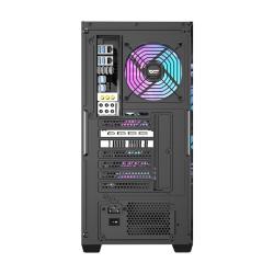 Darkflash Počítačová skříň DS900WD (černá) + 4 ventilátory
