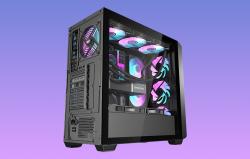 Darkflash Počítačová skříň DS900WD (černá) + 4 ventilátory