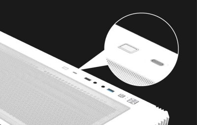 Darkflash Počítačová skříň DS900WS ATX bez ventilátorů (bílá)