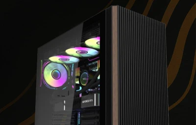 Darkflash DS900WS ATX černá počítačová skříň bez ventilátorů