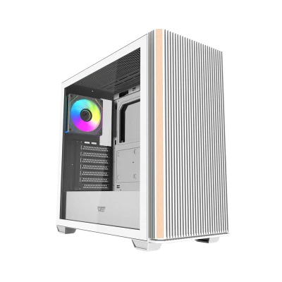 Darkflash DS900WS bílá počítačová skříň se 4 ventilátory ARGB