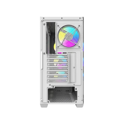 Darkflash DS900WS bílá počítačová skříň se 4 ventilátory ARGB