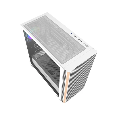 Darkflash DS900WS bílá počítačová skříň se 4 ventilátory ARGB