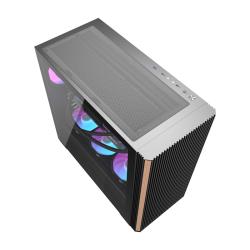 Darkflash Počítačová skříň DS900WS (černá) + 4 ventilátory