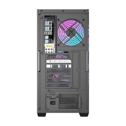 Darkflash Počítačová skříň DS900WS (černá) + 4 ventilátory