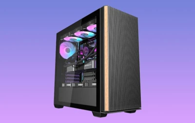 Darkflash Počítačová skříň DS900WS (černá) + 4 ventilátory