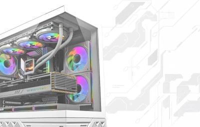 Darkflash DS950 bílá počítačová skříň