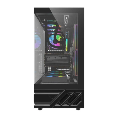 DarkFlash DS950 černá počítačová skříň + 6 ventilátorů