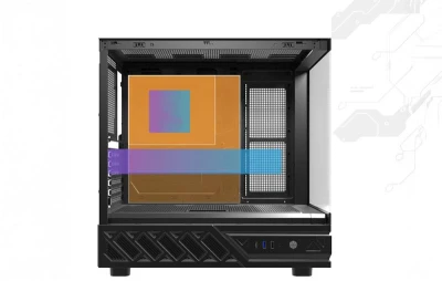 DarkFlash DS950 černá počítačová skříň + 6 ventilátorů