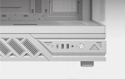 Darkflash DS950V bílá počítačová skříň s displejem a 6 ventilátory