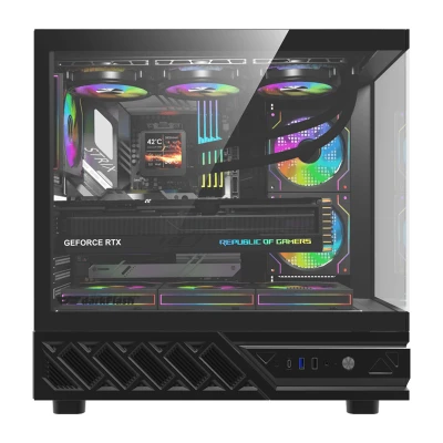 DarkFlash DS950V černá s displejem a 6 ventilátory počítačová skříň