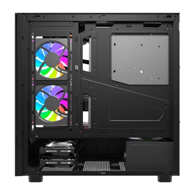 DarkFlash DS950V černá s displejem a 6 ventilátory počítačová skříň