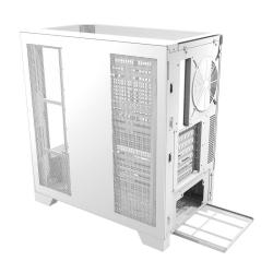Darkflash Počítačová skříň DY450 bez ventilátorů (bílá)