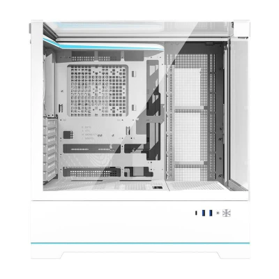 Darkflash Počítačová skříň DY450 bez ventilátorů (bílá)