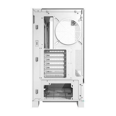 Darkflash Počítačová skříň DY450 bez ventilátorů (bílá)