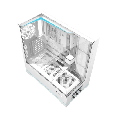 Darkflash Počítačová skříň DY450 bez ventilátorů (bílá)