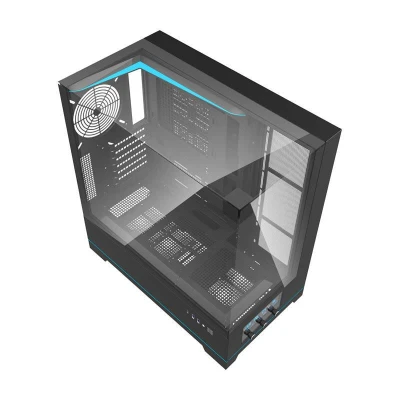 Darkflash Počítačová skříň DY450 bez ventilátorů (černá)