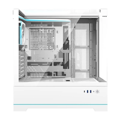 Darkflash Počítačová skříň DY450 PRO s ventilátorem (bílá)