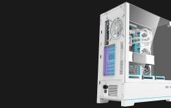 Darkflash Počítačová skříň DY450 PRO s ventilátorem (bílá)