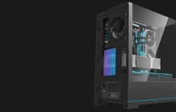 Darkflash Počítačová skříň DY450 PRO + ventilátor (černá)