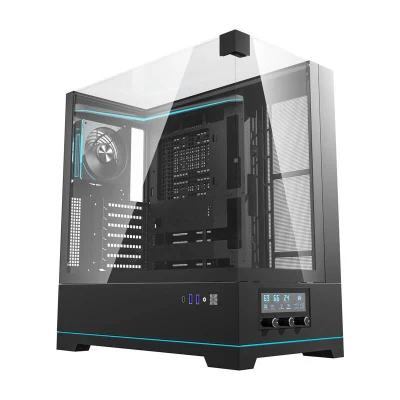 Darkflash Počítačová skříň DY450 PRO + ventilátor (černá)