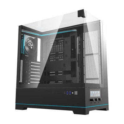 Darkflash Počítačová skříň DY450 PRO + ventilátor (černá)
