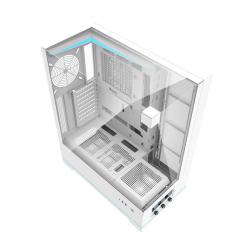Darkflash Počítačová skříň DY450L bez ventilátorů (bílá)