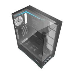 Darkflash Počítačová skříň DY450L bez ventilátorů (černá)