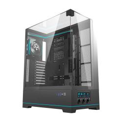 Darkflash Počítačová skříň DY450L PRO s ventilátorem (černá)