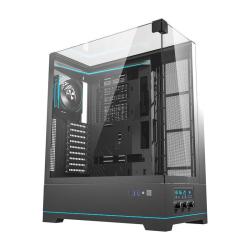 Darkflash Počítačová skříň DY450L PRO s ventilátorem (černá)