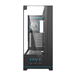 Darkflash Počítačová skříň DY450L PRO s ventilátorem (černá)