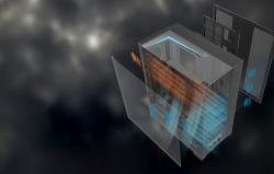 Darkflash Počítačová skříň DY450L PRO s ventilátorem (černá)