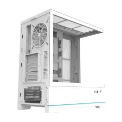 Darkflash Počítačová skříň DY451 bez ventilátorů (bílá)