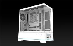Darkflash Počítačová skříň DY451 bez ventilátorů (bílá)