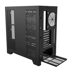 Darkflash Počítačová skříň DY451 bez ventilátorů (černá)