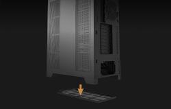 Darkflash Počítačová skříň DY451 bez ventilátorů (černá)