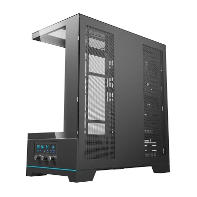 Darkflash Počítačová skříň DY451 bez ventilátorů (černá)