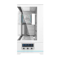 Darkflash Počítačová skříň DY451 PRO s ventilátorem (bílá)