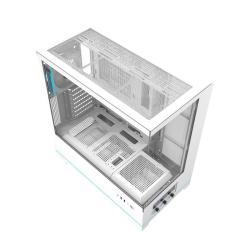 Darkflash Počítačová skříň DY451 PRO s ventilátorem (bílá)
