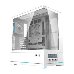 Darkflash Počítačová skříň DY451 PRO s ventilátorem (bílá)
