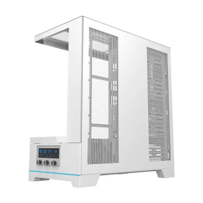 Darkflash Počítačová skříň DY451 PRO s ventilátorem (bílá)