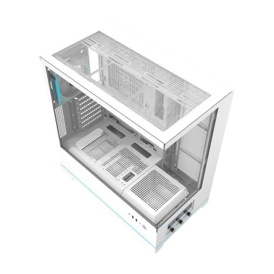 Darkflash Počítačová skříň DY451 PRO s ventilátorem (bílá)