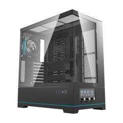 Darkflash Počítačová skříň DY451 PRO s ventilátorem (černá)