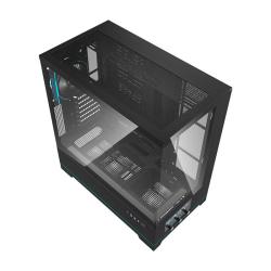 Darkflash Počítačová skříň DY451 PRO s ventilátorem (černá)