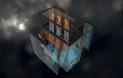 Darkflash Počítačová skříň DY451 PRO s ventilátorem (černá)
